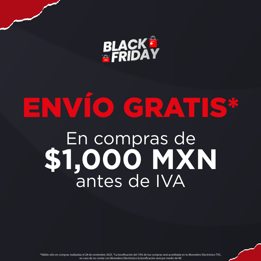 Envío gratis desde $1,000 MXN