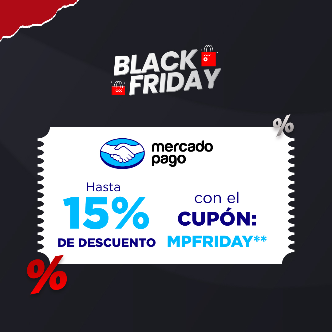 Hasta 15% de descuento pagando con Mercado Pago